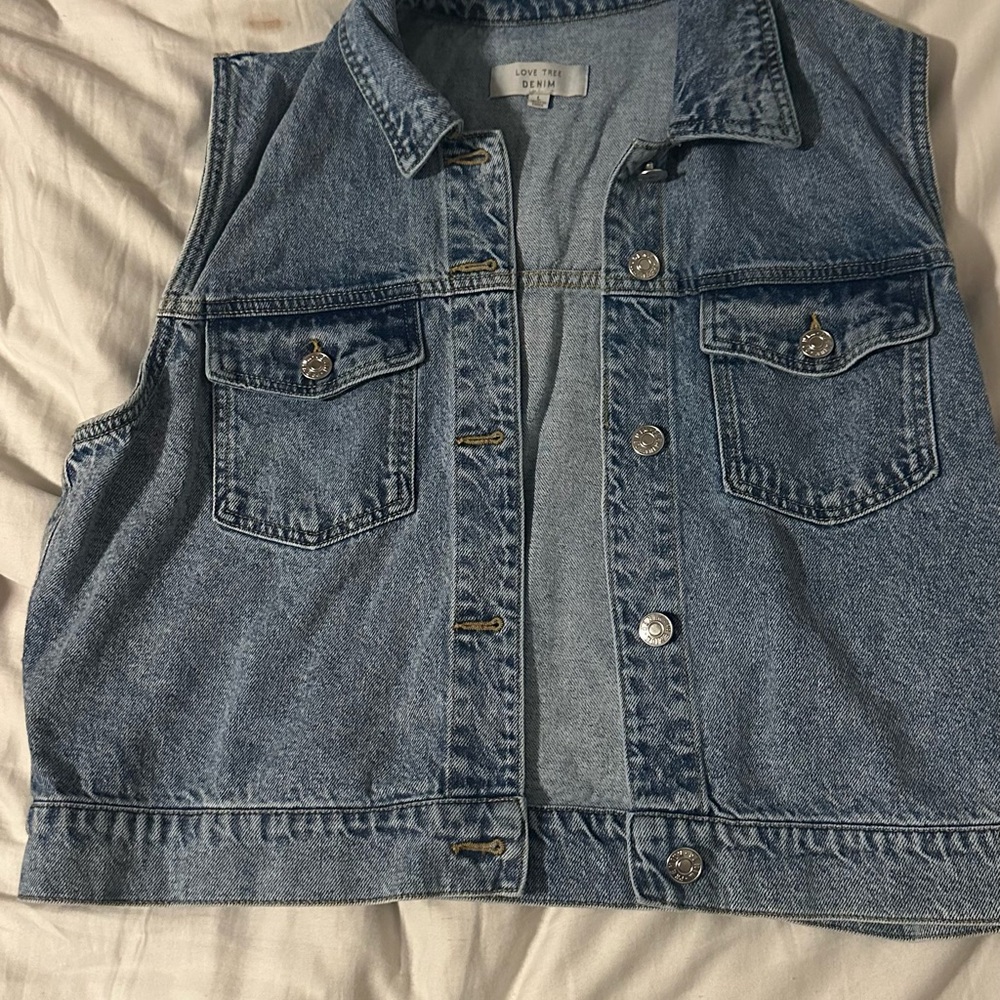 Blue Denim Vest